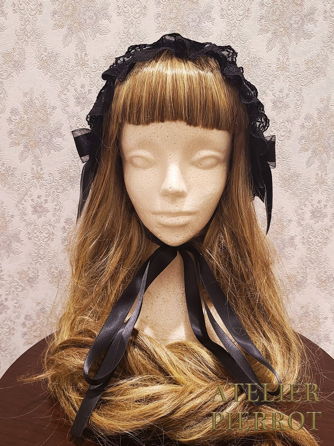 【ATELIER PIERROT】romanesque headdress ホワイト/ブラック