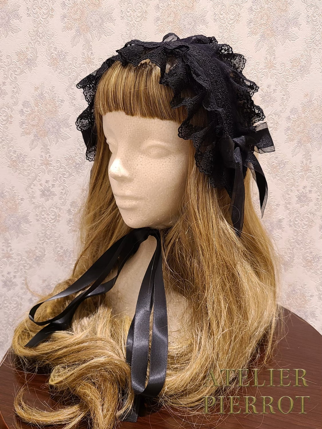 【ATELIER PIERROT】romanesque headdress ホワイト/ブラック