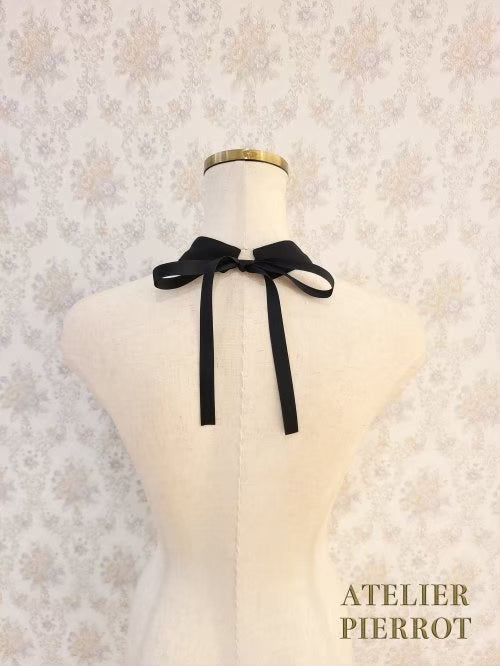 【ATELIER PIERROT工作室小丑Louise Jabot Blouse白/紫/黑