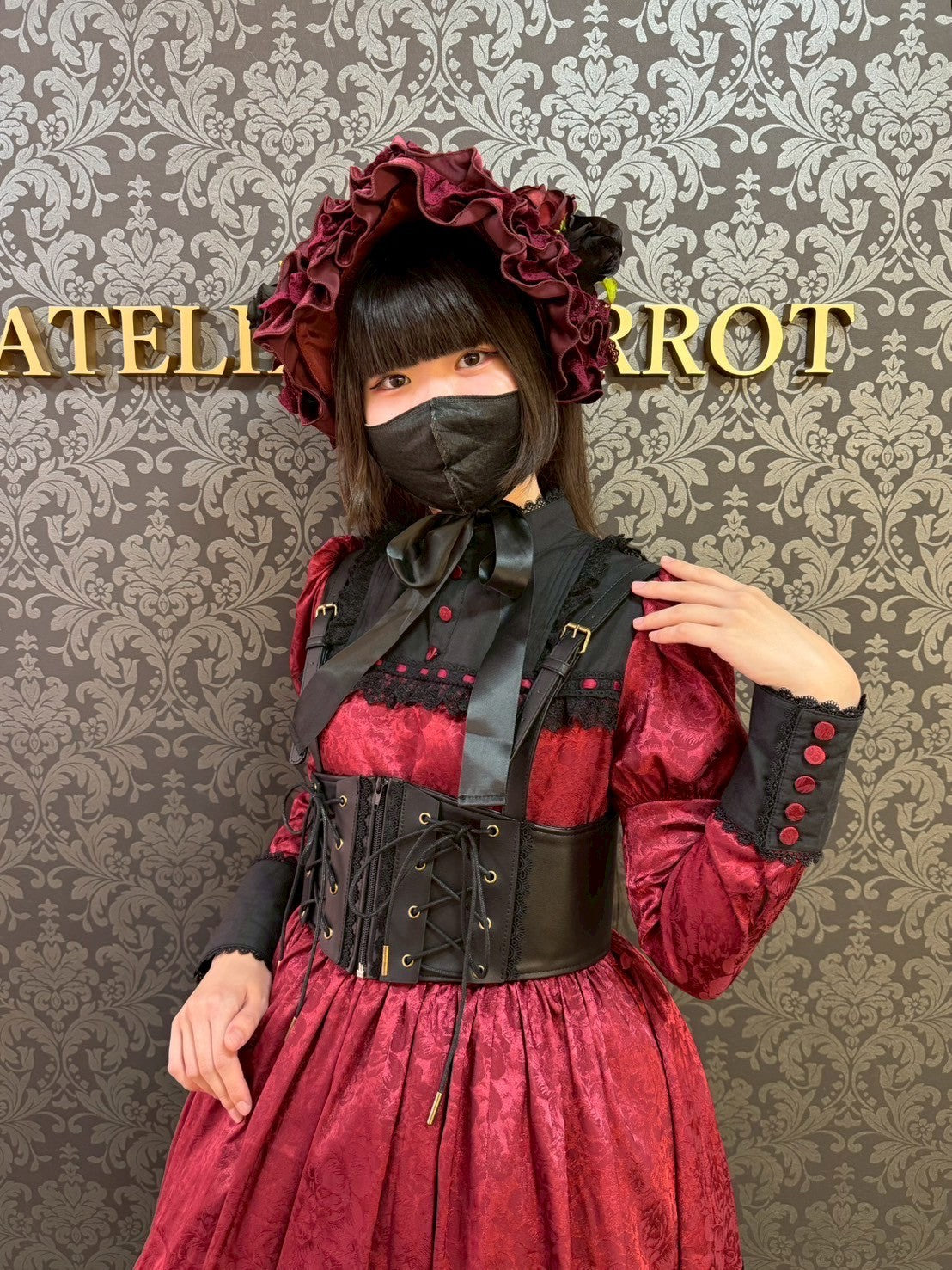 【ATELIER PIERROT】adenophora大型頭飾波爾多/海軍/黑色★從9月中旬發行★
