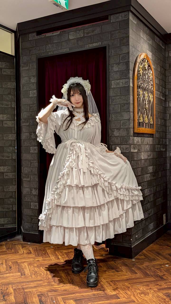 【ATELIER PIERROT】 ★Ahora aceptando reservas★Vestido Nocturno NegroWhite/Marfil/Purple/Navy/Black