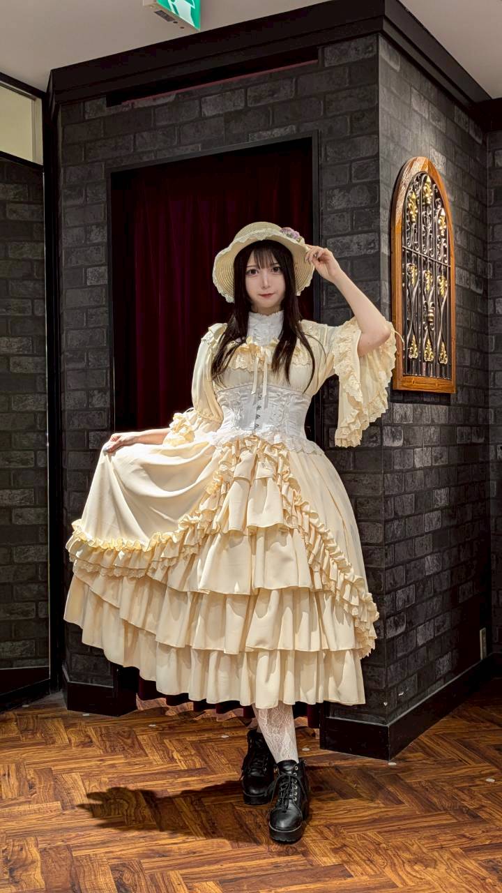 【ATELIER PIERROT】 ★Ahora aceptando reservas★Vestido Nocturno NegroWhite/Marfil/Purple/Navy/Black