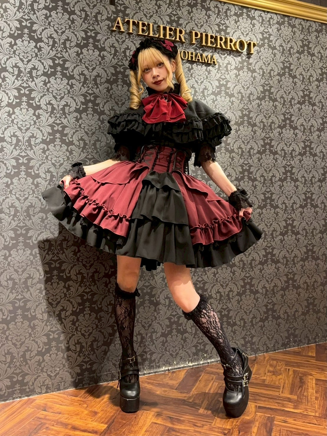 【ATELIER PIERROT】 Eternal Doll Corset Skirt ホワイト/ピンク/ボルドー/パープル/ネイビー/ブラック