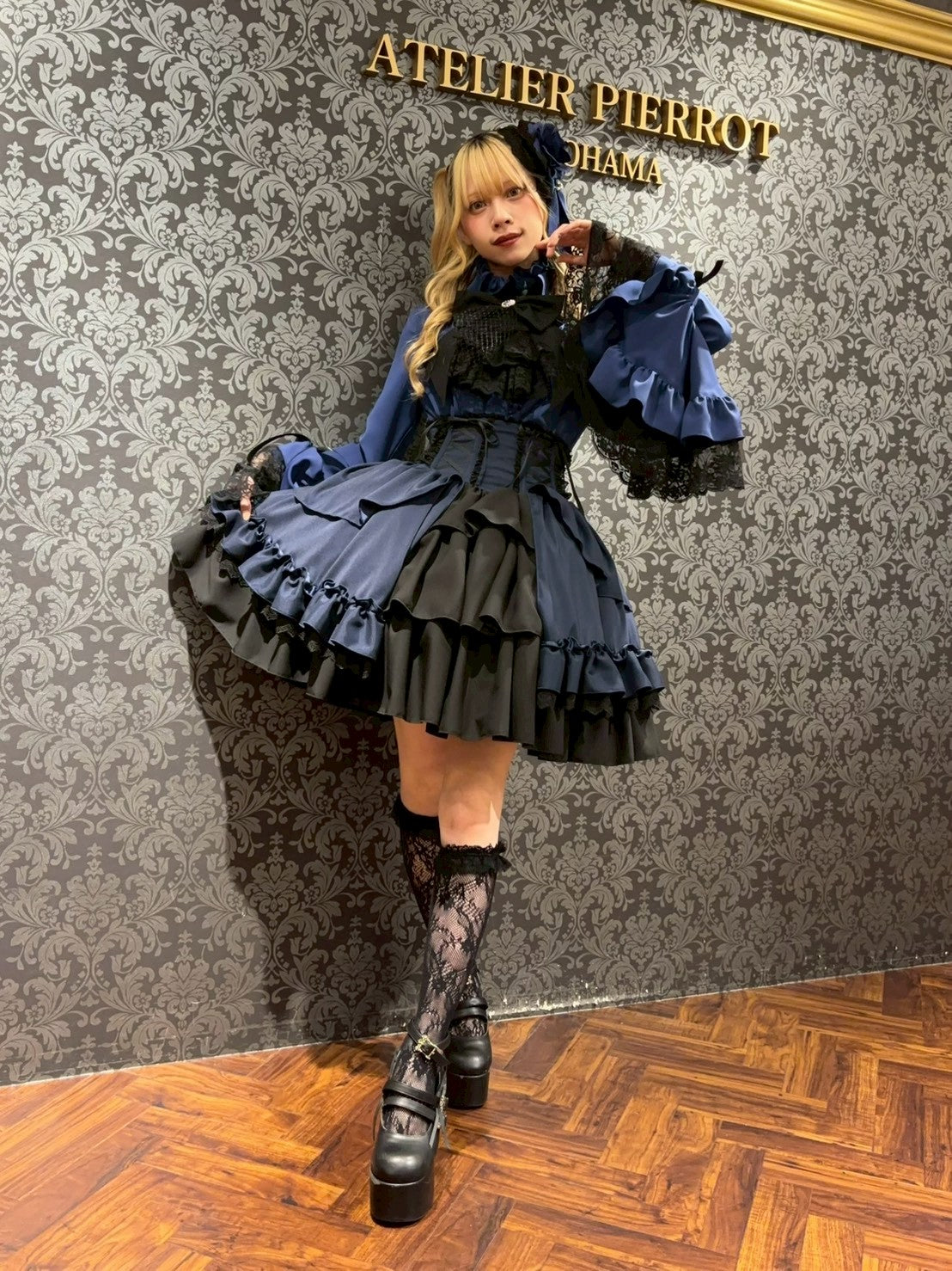 【ATELIER PIERROT】 Eternal Doll Corset Skirt ホワイト/ピンク/ボルドー/パープル/ネイビー/ブラック