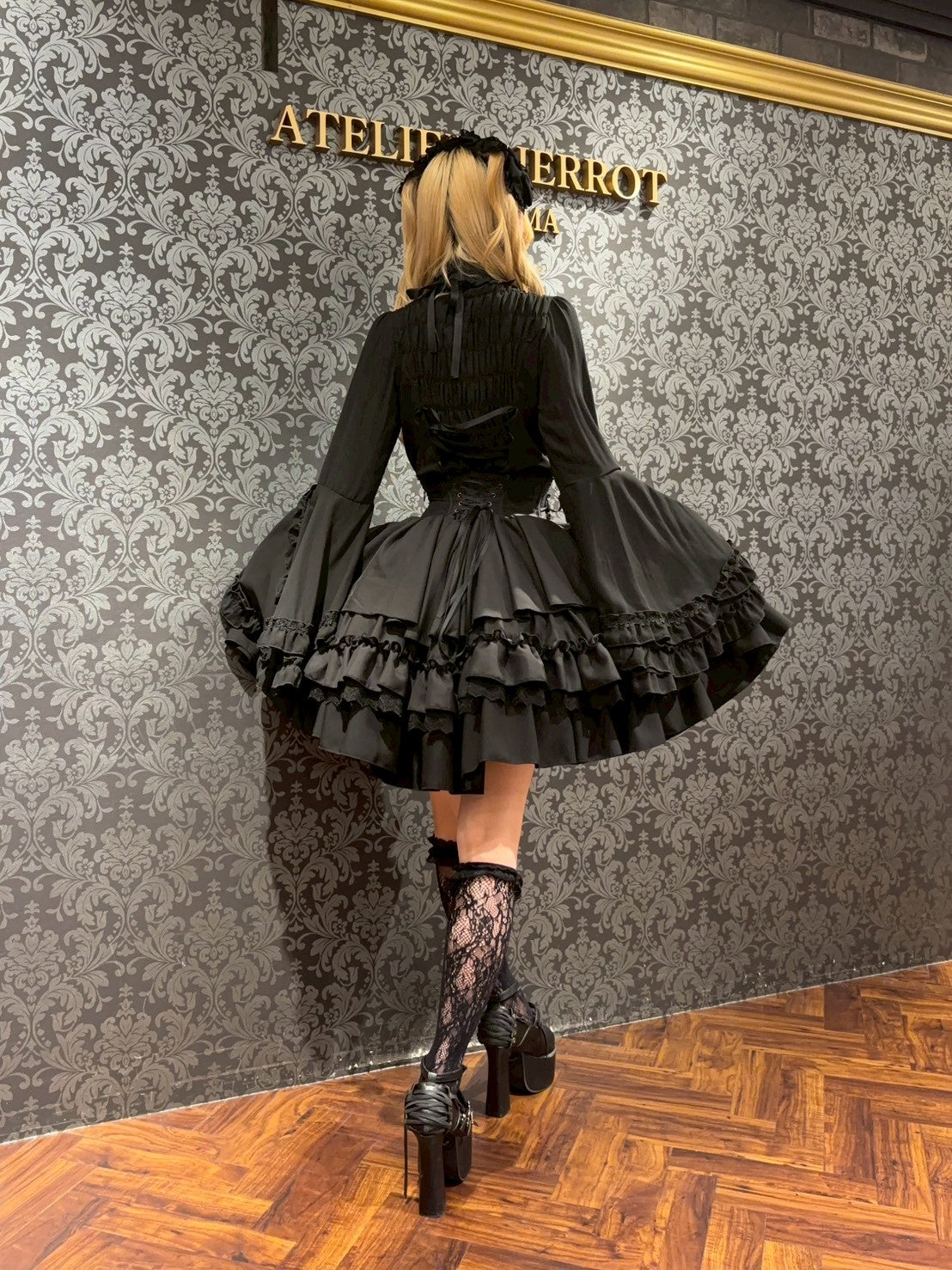 【ATELIER PIERROT】 Eternal Doll Corset Skirt ホワイト/ピンク/ボルドー/パープル/ネイビー/ブラック