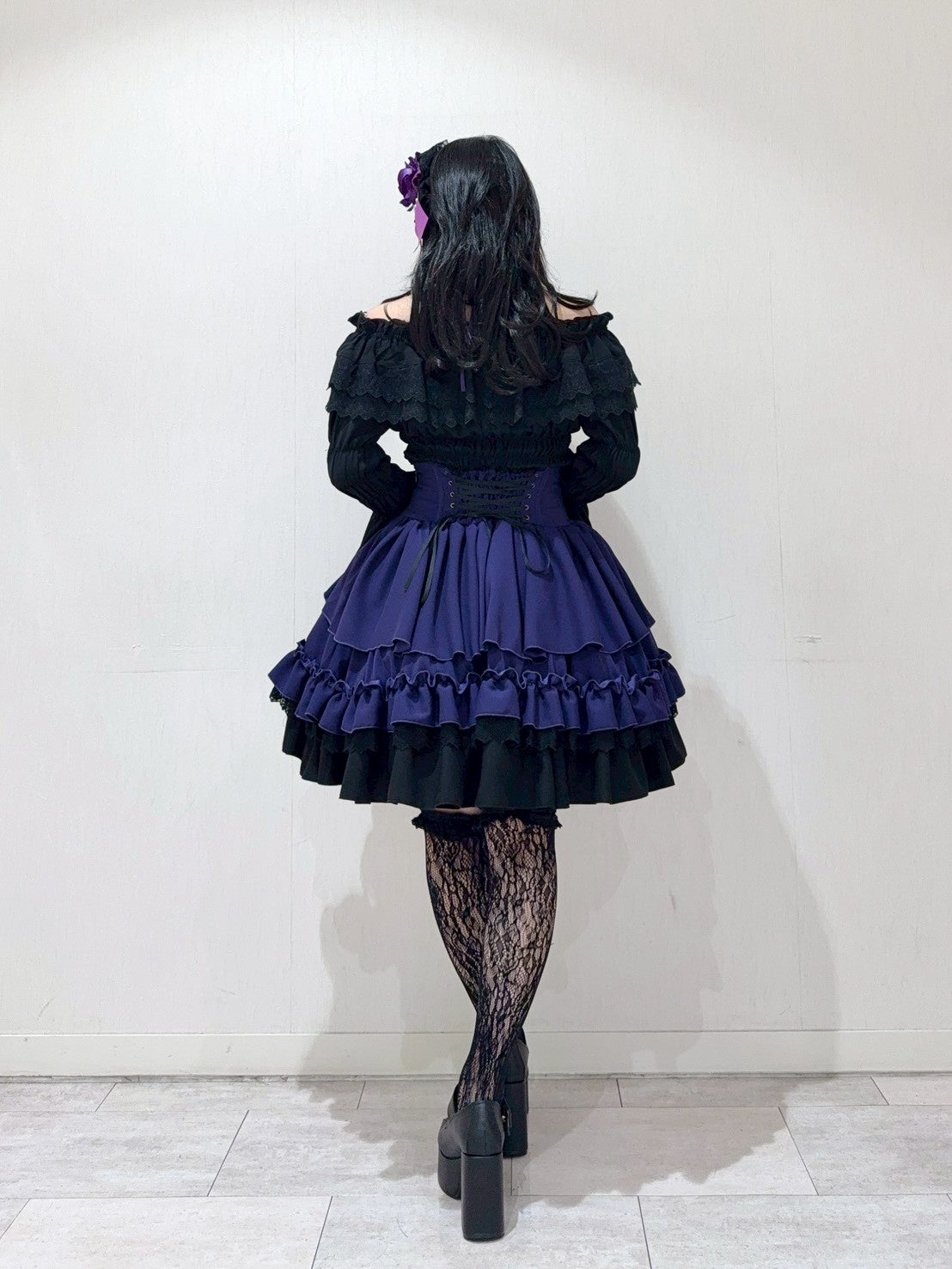 【ATELIER PIERROT】 Eternal Doll Corset Skirt ホワイト/ピンク/ボルドー/パープル/ネイビー/ブラック