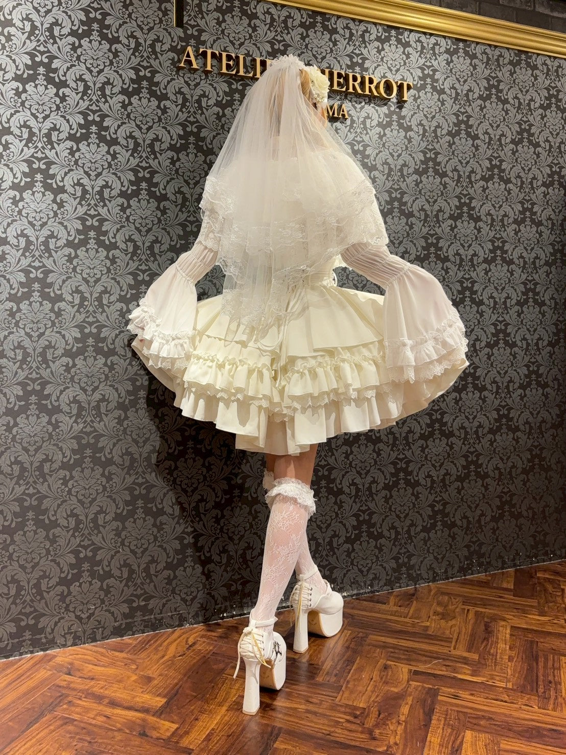 【ATELIER PIERROT】 Eternal Doll Corset Skirt ホワイト/ピンク/ボルドー/パープル/ネイビー/ブラック
