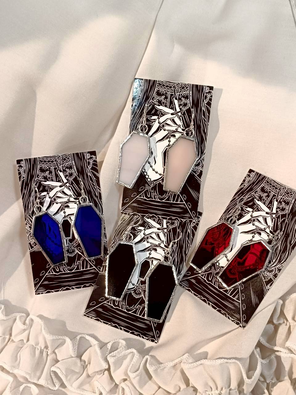 【Neant Glass】ネアントグラス Plain Coffin Earrings プレーンピアス