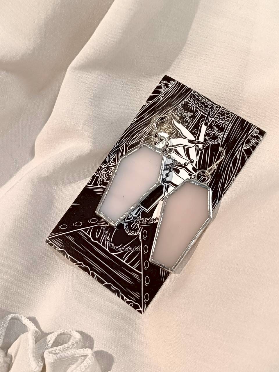 【Neant Glass】ネアントグラス Plain Coffin Earrings プレーンピアス