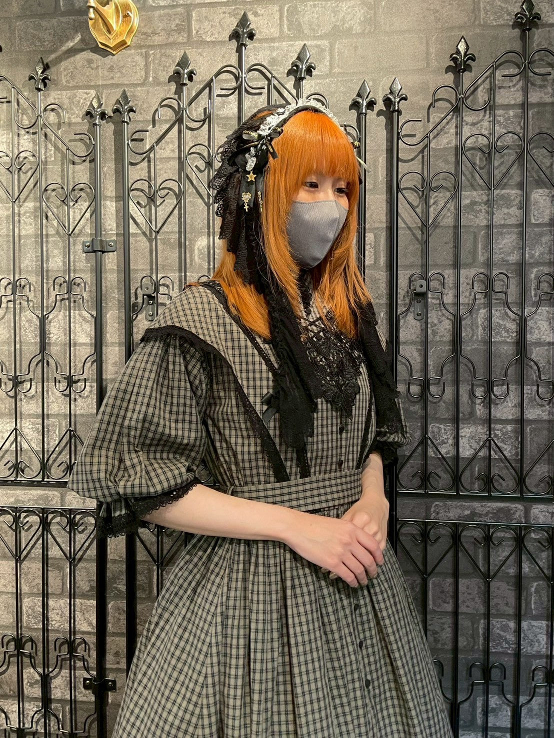 【Sheglit】シェグリット "Florence"チェックドレス ボルドー/グリーン/ネイビー