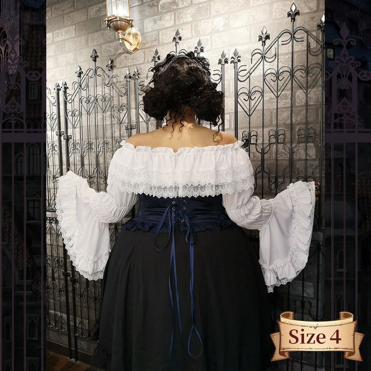 【ATELIER PIERROT】 ★J'accepte maintenant les réservations★Corset court à volants PlusTaille Taille 2/Taille 3/Taille 4