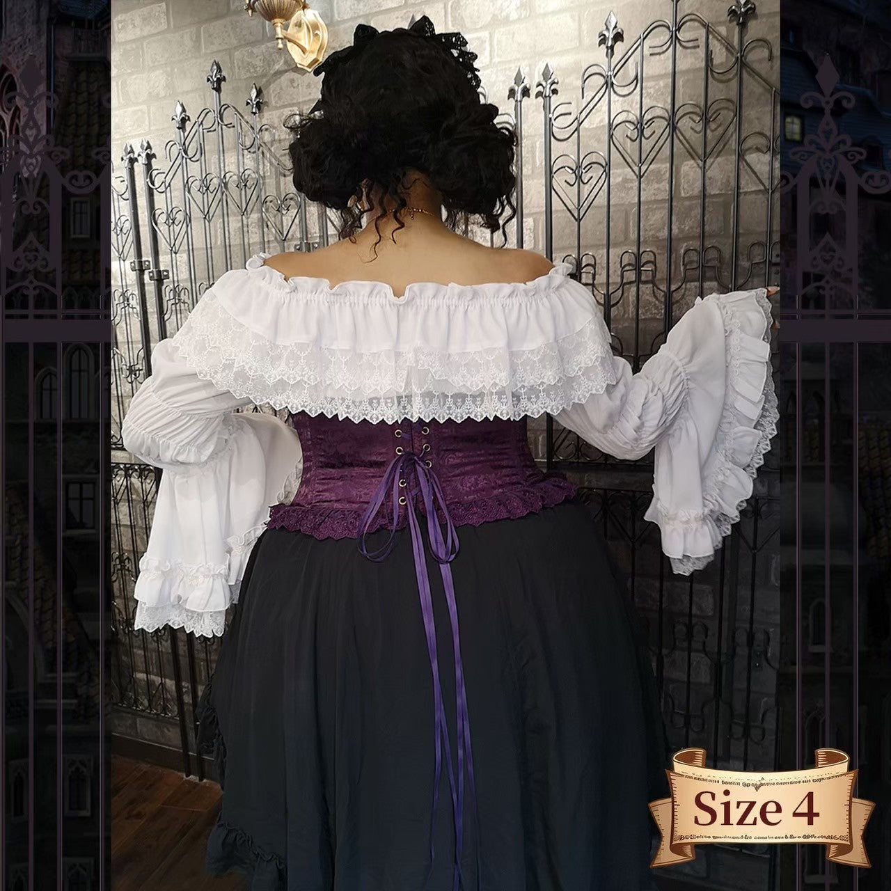 【ATELIER PIERROT】 ★J'accepte maintenant les réservations★Corset court à volants PlusTaille Taille 2/Taille 3/Taille 4