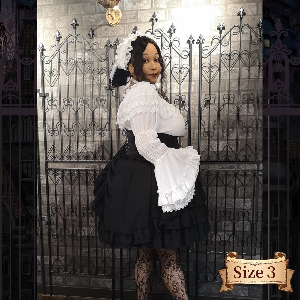 【ATELIER PIERROT】 ★J'accepte maintenant les réservations★Corset court à volants PlusTaille Taille 2/Taille 3/Taille 4