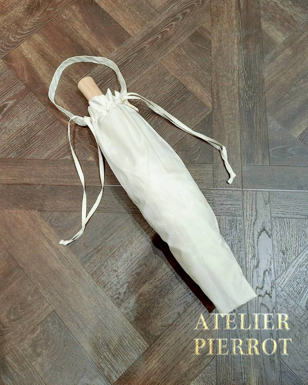 【ATELIER PIERROT】 Blooming Mini Bouquet Umbrella White/Black