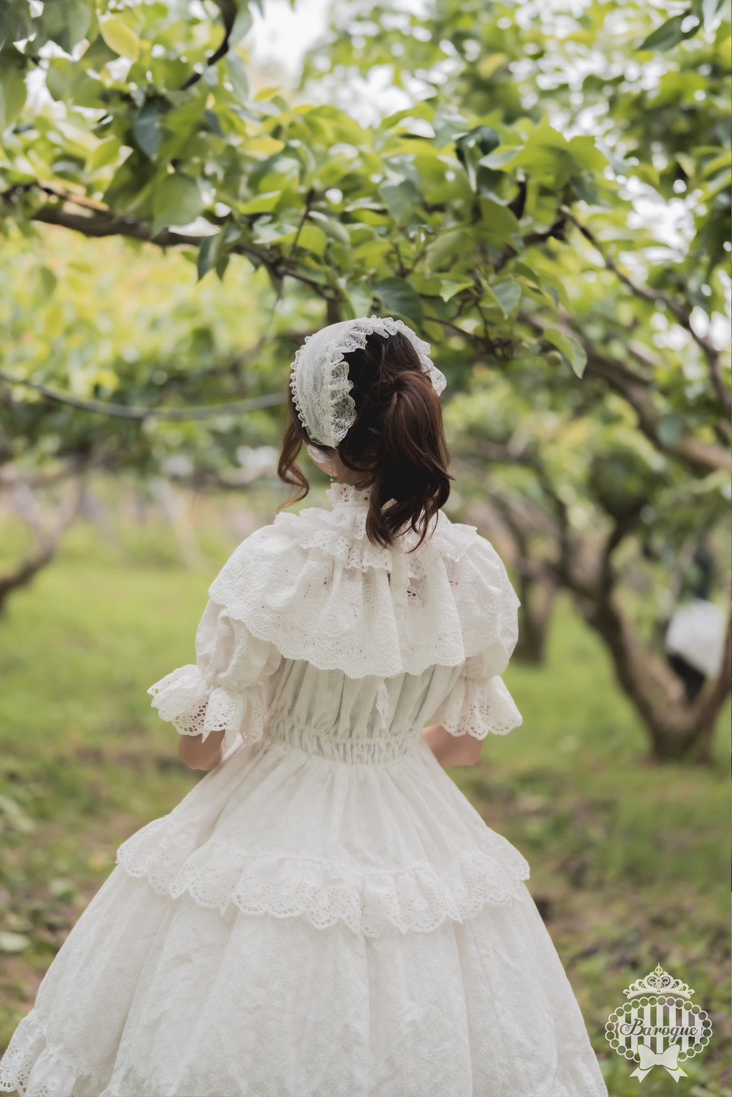 【Baroque】バロック Rose Bouquet フルシャーリングワンピース ホワイト/ピンク/ローズレッド/ブラック ★ご予約期間9月28日まで★