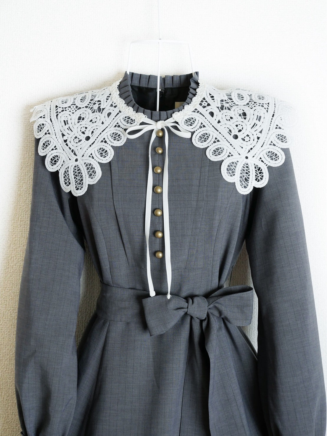 【Victorian maiden】ヴィクトリアンメイデンマルティエコールレースカラードレス モカブラウン/グレー★受注期間12月7日(日)まで★