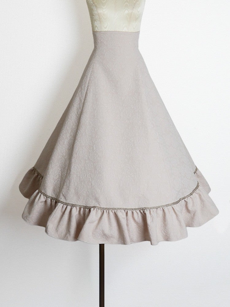 【Victorian maiden】ヴィクトリアンメイデン マトラッセローズハイウエストスカート カメオローズ/ローズレッド/ダークネイビー