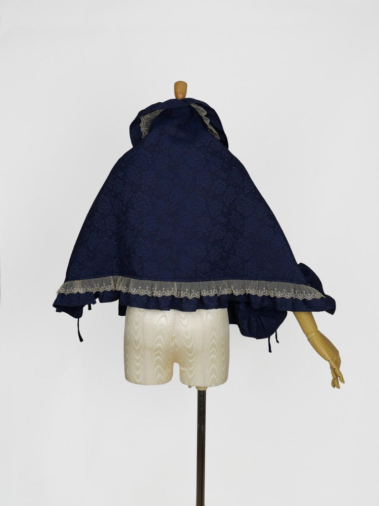 【Victorian maiden】ヴィクトリアンメイデン マトラッセローズガウンケープ カメオローズ/ローズレッド/ダークネイビー