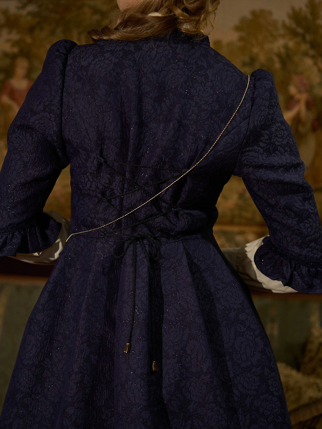 【Victorian maiden】ヴィクトリアンメイデン マトラッセローズテイルドレスジャケット カメオローズ/ローズレッド/ダークネイビー