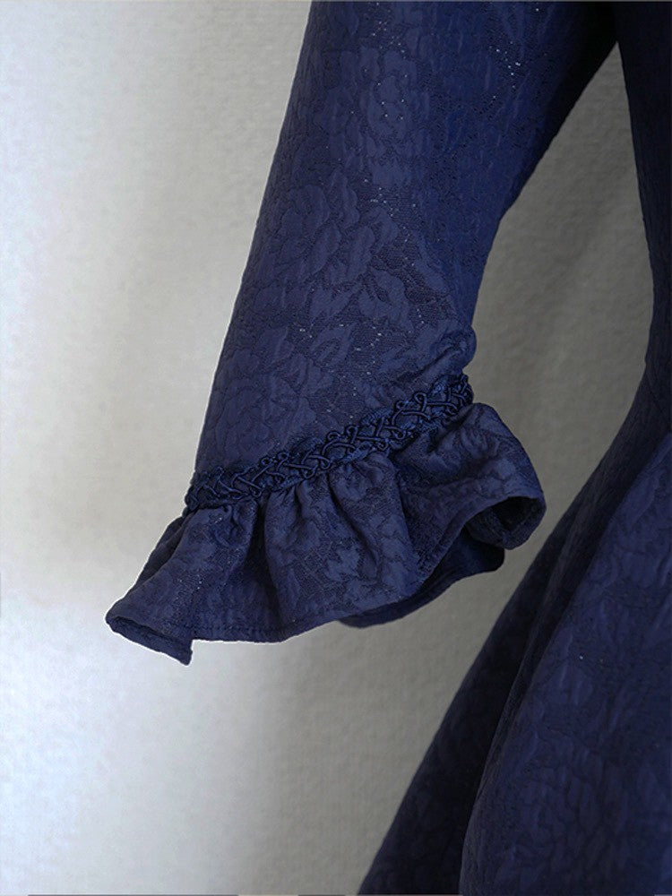 【Victorian maiden】ヴィクトリアンメイデン マトラッセローズテイルドレスジャケット カメオローズ/ローズレッド/ダークネイビー