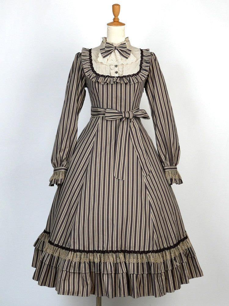 新品　Victorian Maiden レーシーロングアンダードレス　シナモン Victorian maiden】ヴィクトリアンメイデン ☆ご予約受付中☆レジメン