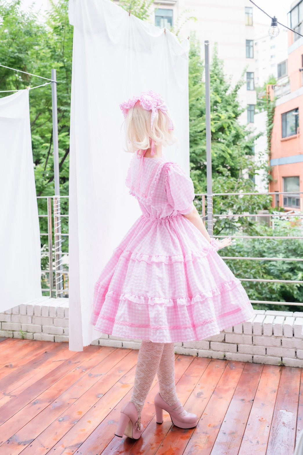 【Baroque】バロック ★ご予約受付中★ Perles de roséeセーラーワンピース 4色展開 M~L/XL