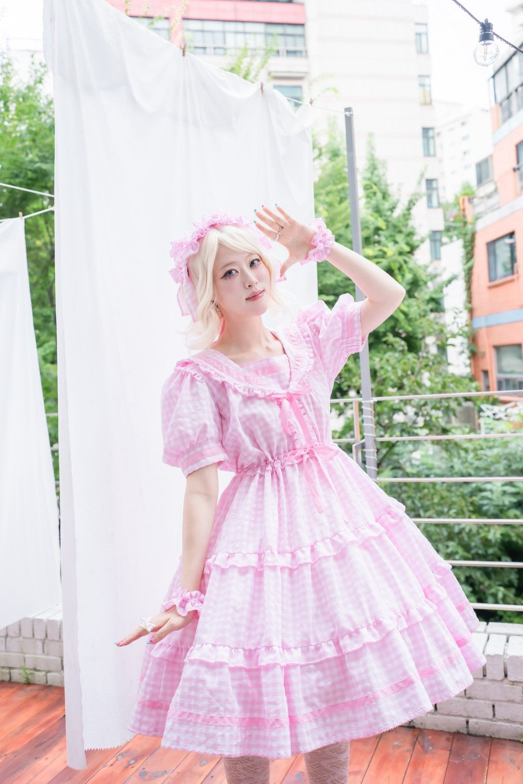 【Baroque】バロック ★ご予約受付中★ Perles de roséeセーラーワンピース 4色展開 M~L/XL