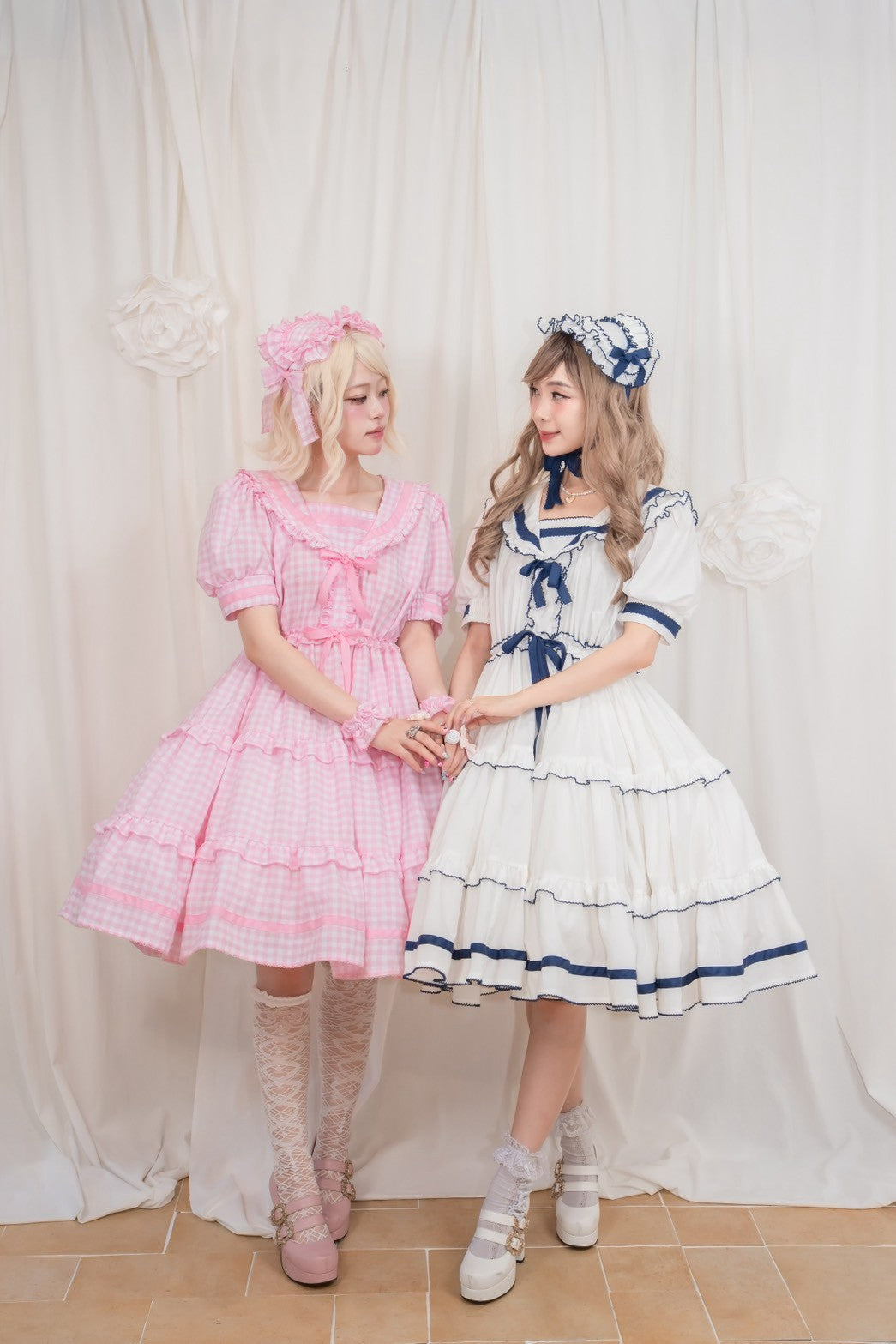 【Baroque】バロック ★ご予約受付中★ Perles de roséeセーラーワンピース 4色展開 M~L/XL