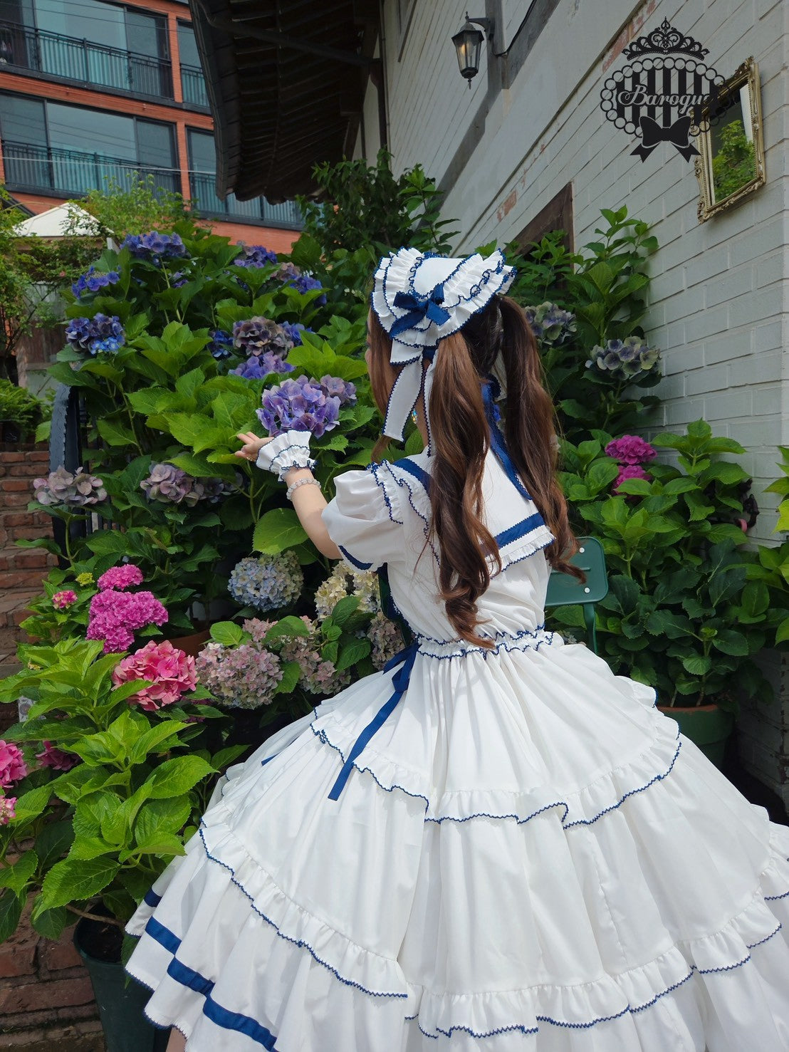 【Baroque】バロック ★ご予約受付中★ Perles de roséeセーラーヘッドドレス 4色展開
