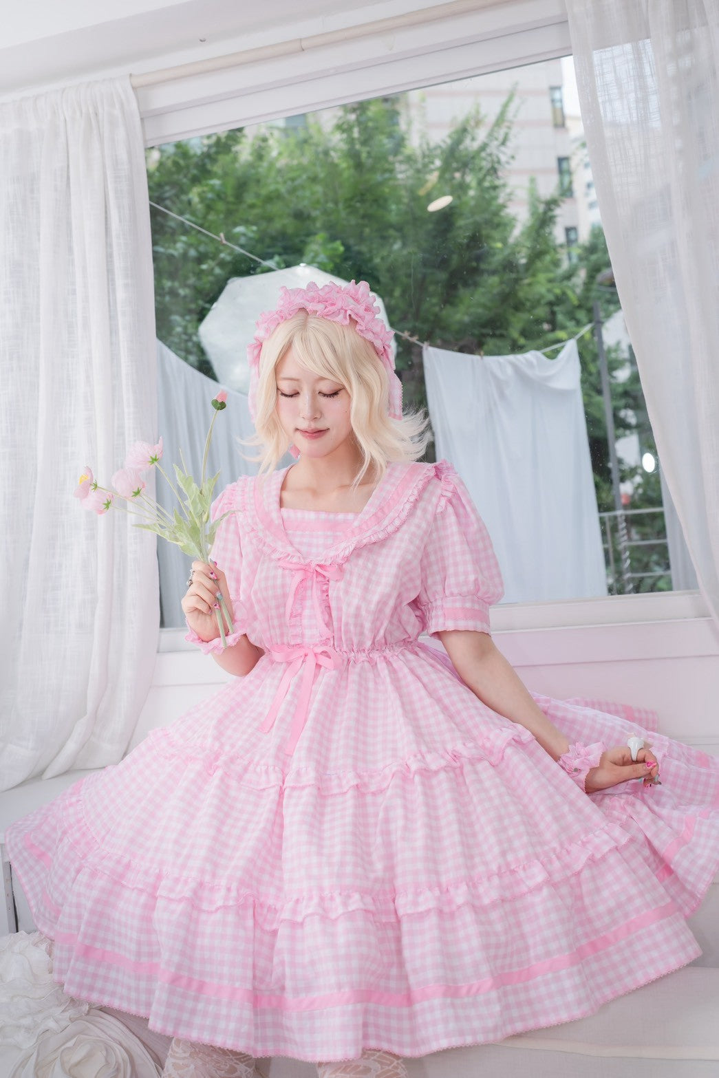 【Baroque】バロック ★ご予約受付中★ Perles de roséeセーラーヘッドドレス 4色展開