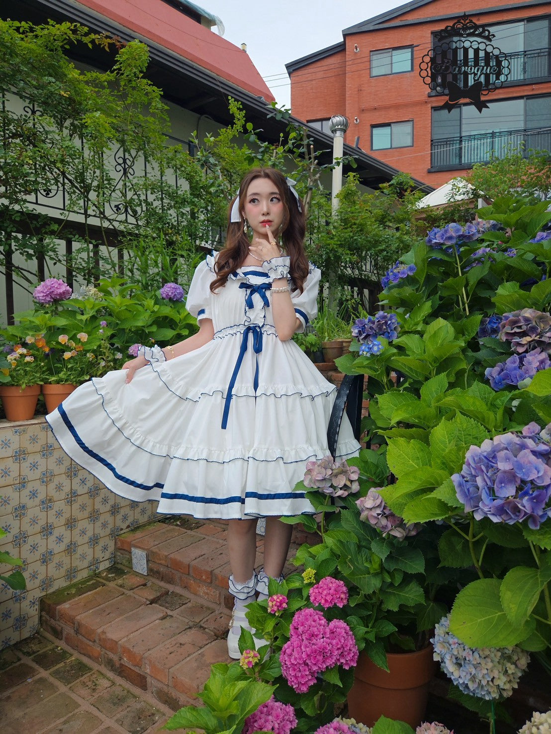 【Baroque】バロック ★ご予約受付中★ Perles de roséeセーラーヘッドドレス 4色展開