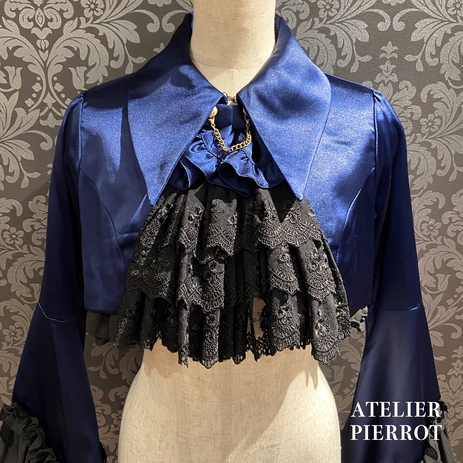 【ATELIER PIERROT】 Valkyrie Frill Jacket ホワイト/ボルドー/ネイビー/ブラック×ホワイト/ブラック