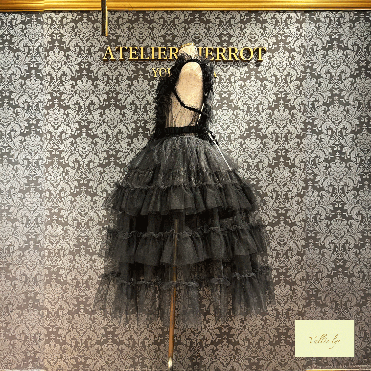 【Vallee lys】Vallee Nocturne Tulle Jumper Skirt白色/波尔多/紫色/黑色