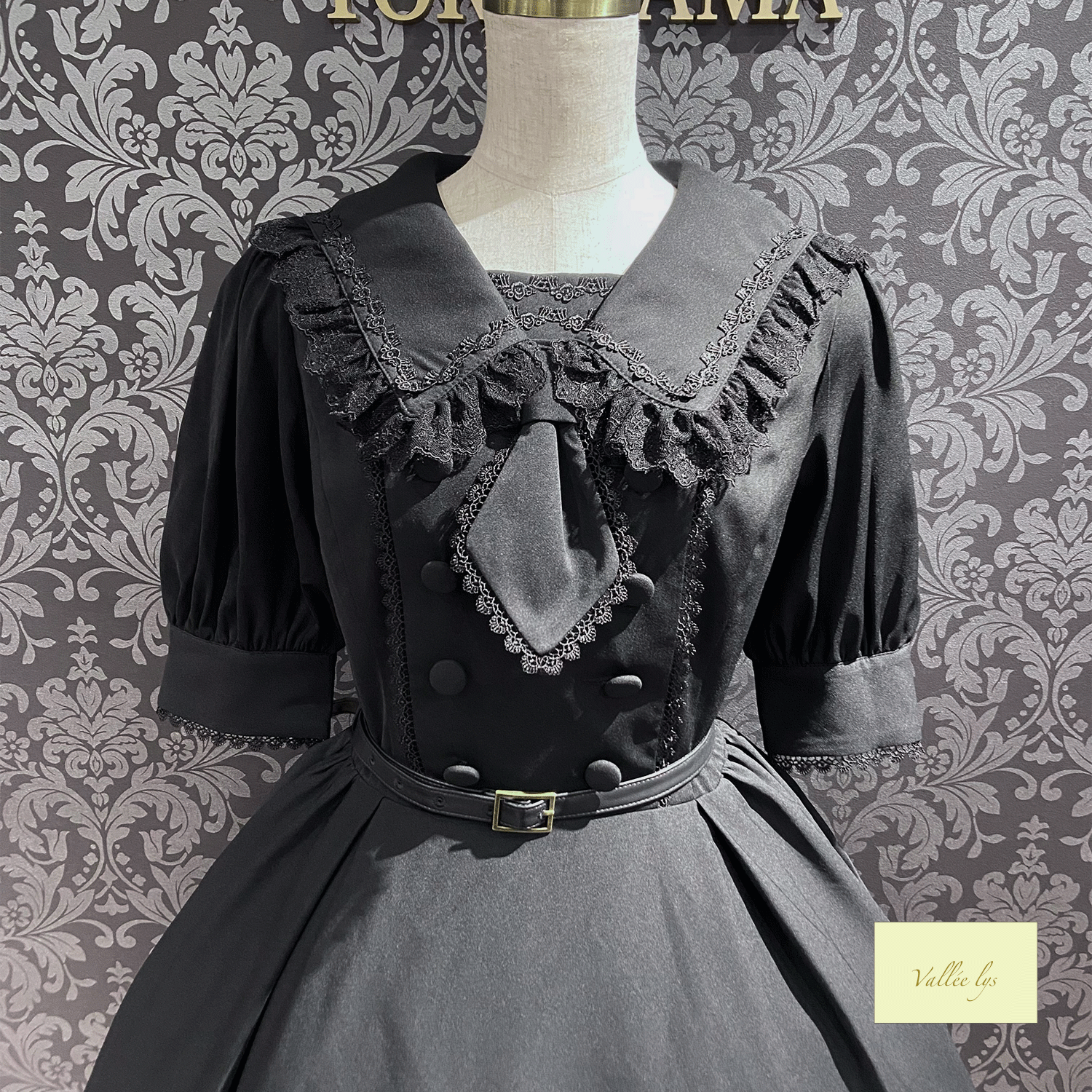 【Vallée lys】ヴァレリス Sailor Waltz Dress ボルドー/ネイビー/ブラック