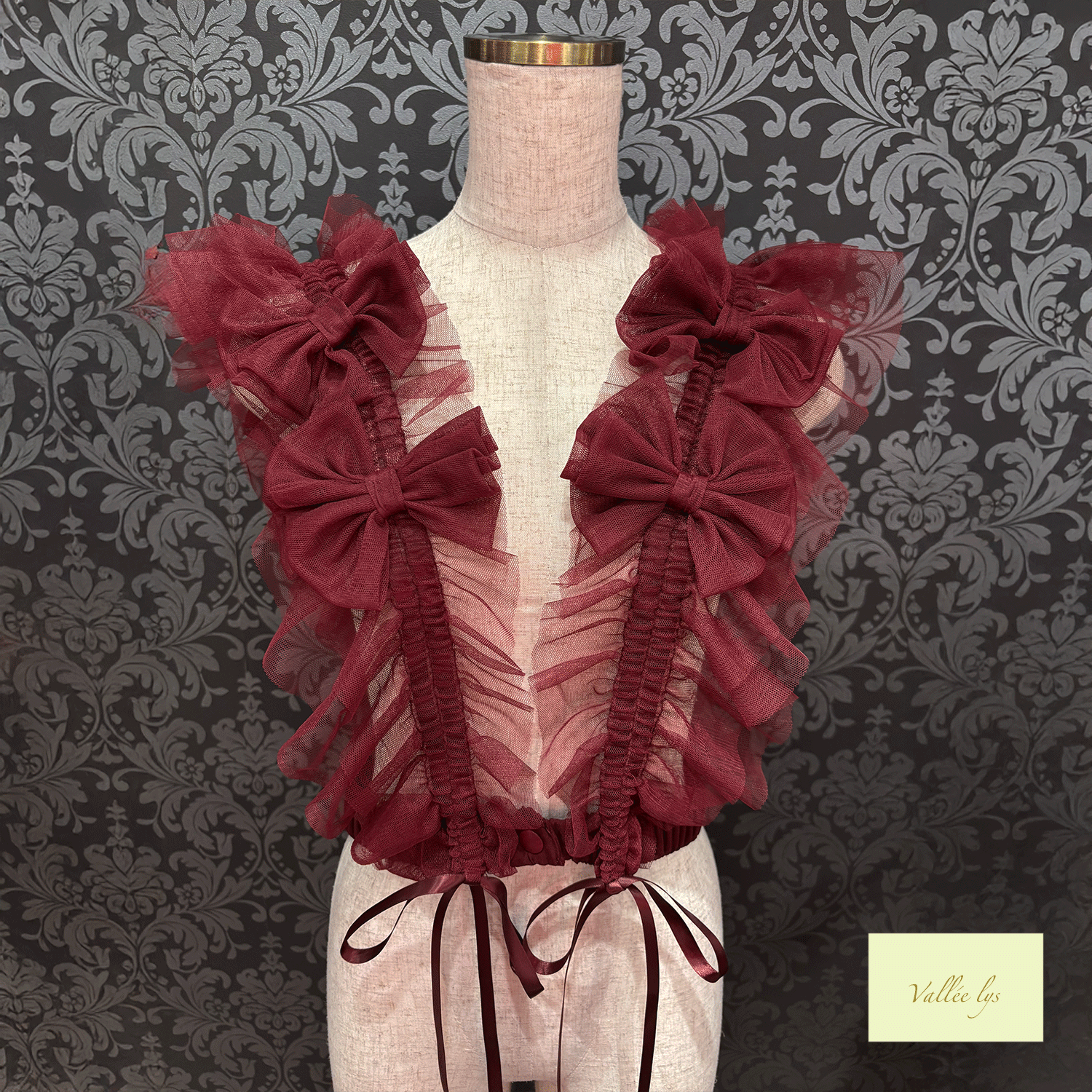 Vallee lys瓦勒莉丝Nocturne Tulle Harness白色/粉红色/波尔多/紫色/灰色/黑色
