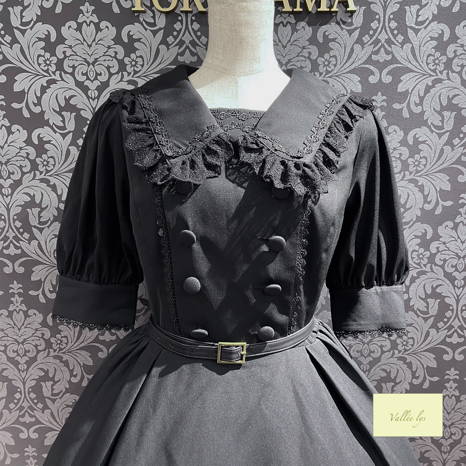 【Vallée lys】ヴァレリス Sailor Waltz Dress ボルドー/ネイビー/ブラック