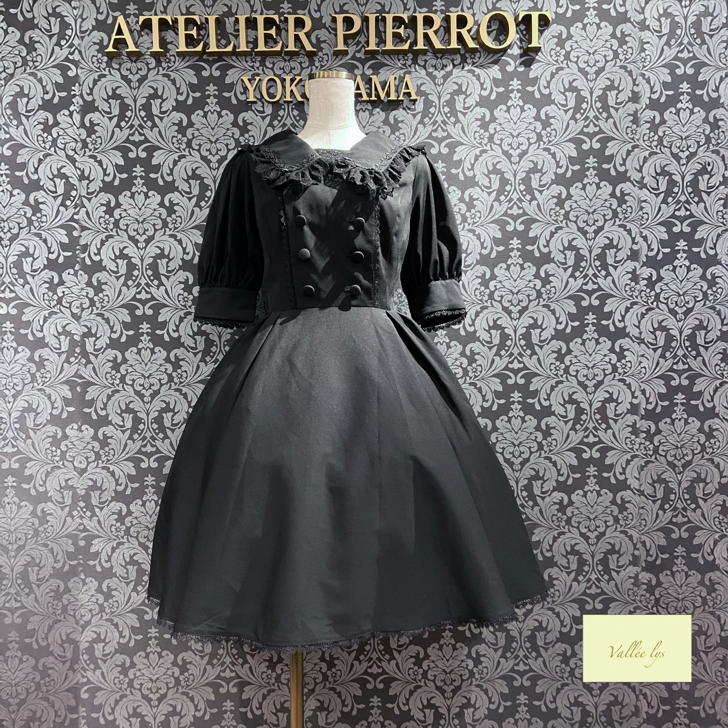 【Vallée lys】ヴァレリス Sailor Waltz Dress ボルドー/ネイビー/ブラック