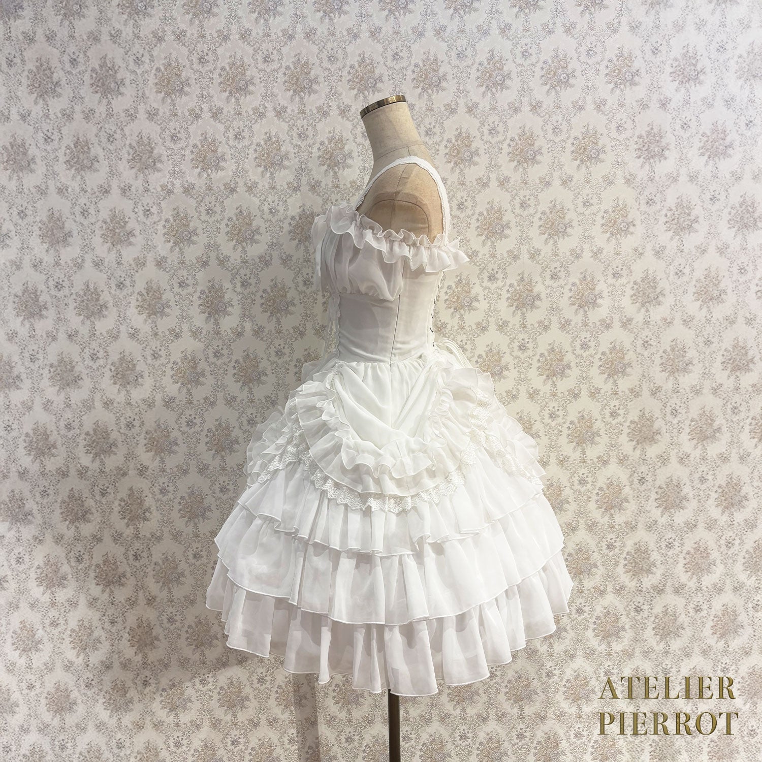 【ATELIER PIERROT】 Jupe de sauteur de Waltz éternelle blanc / bordeaux / violet / marine / noir x blanc / noir
