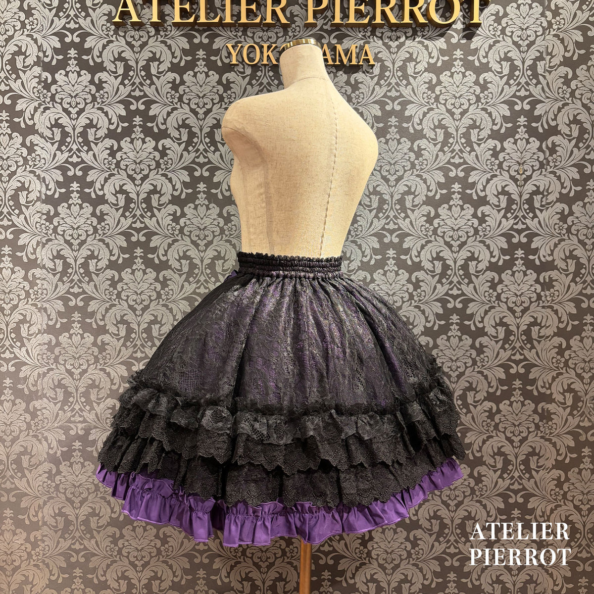 【ATELIER PIERROT】 ★现已接受预订★ Lacrimosa 系带裙White/Bordeaux/Purple/Navy/Black