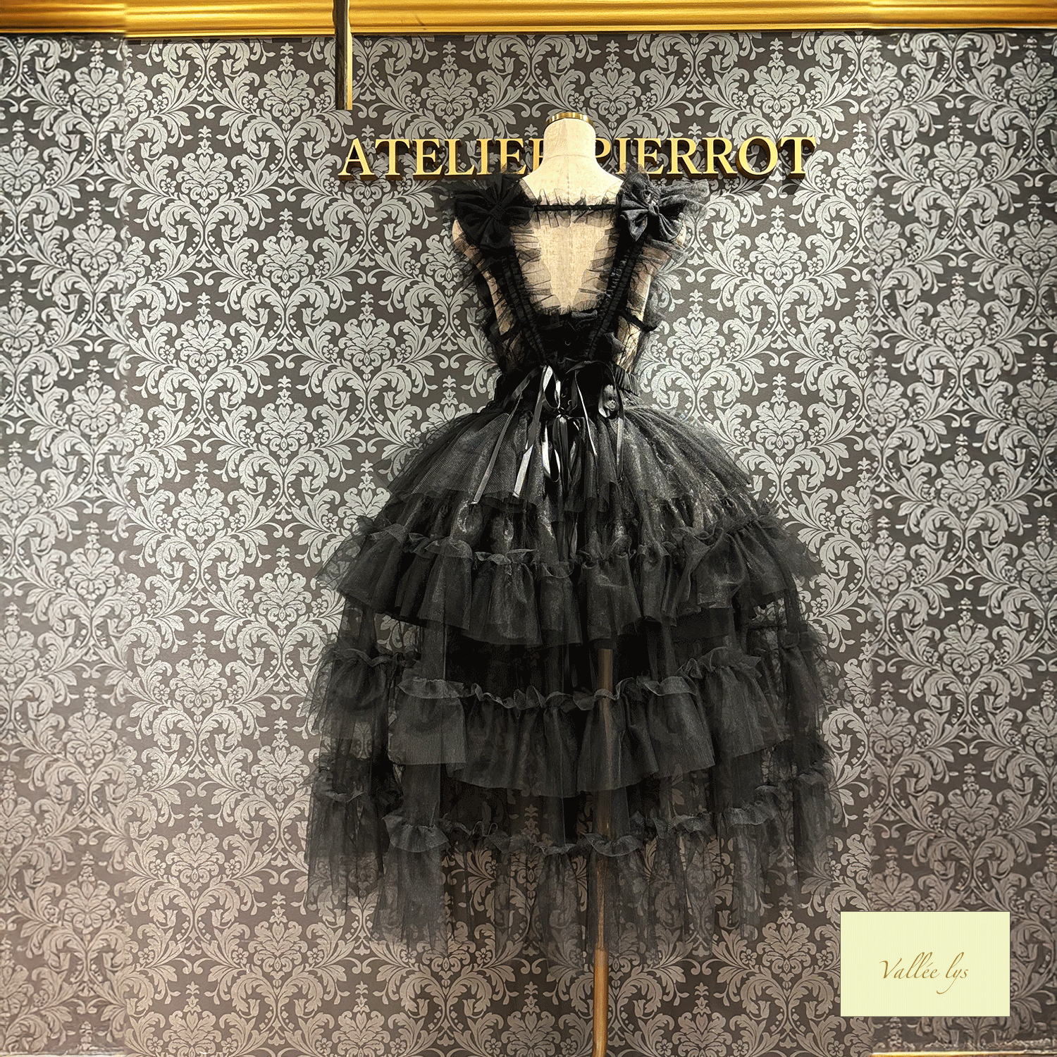 【Vallee lys】Vallee Nocturne Tulle Jumper Skirt白色/波尔多/紫色/黑色