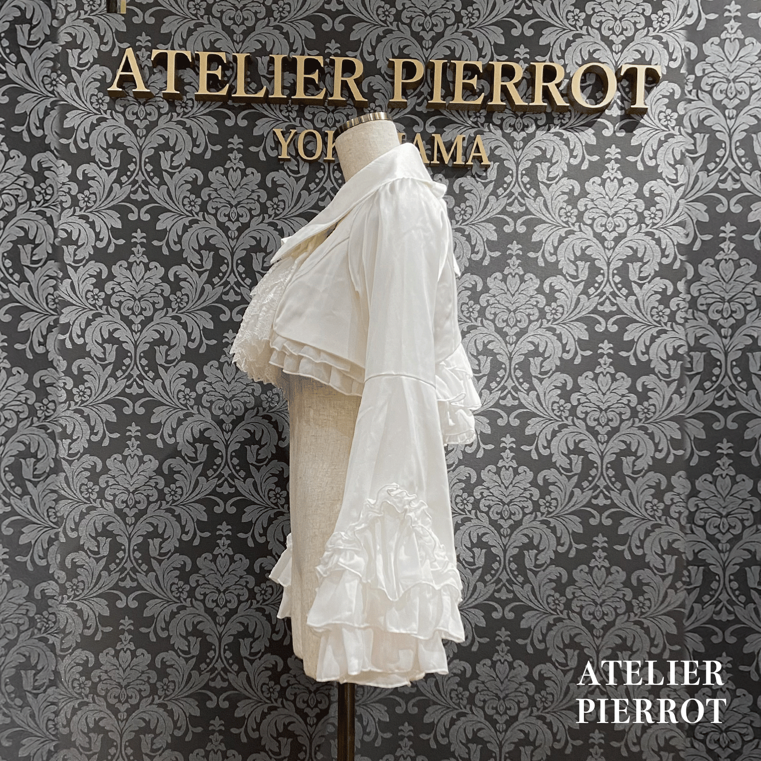【ATELIER PIERROT】 Valkyrie Frill Jacket ホワイト/ボルドー/ネイビー/ブラック×ホワイト/ブラック