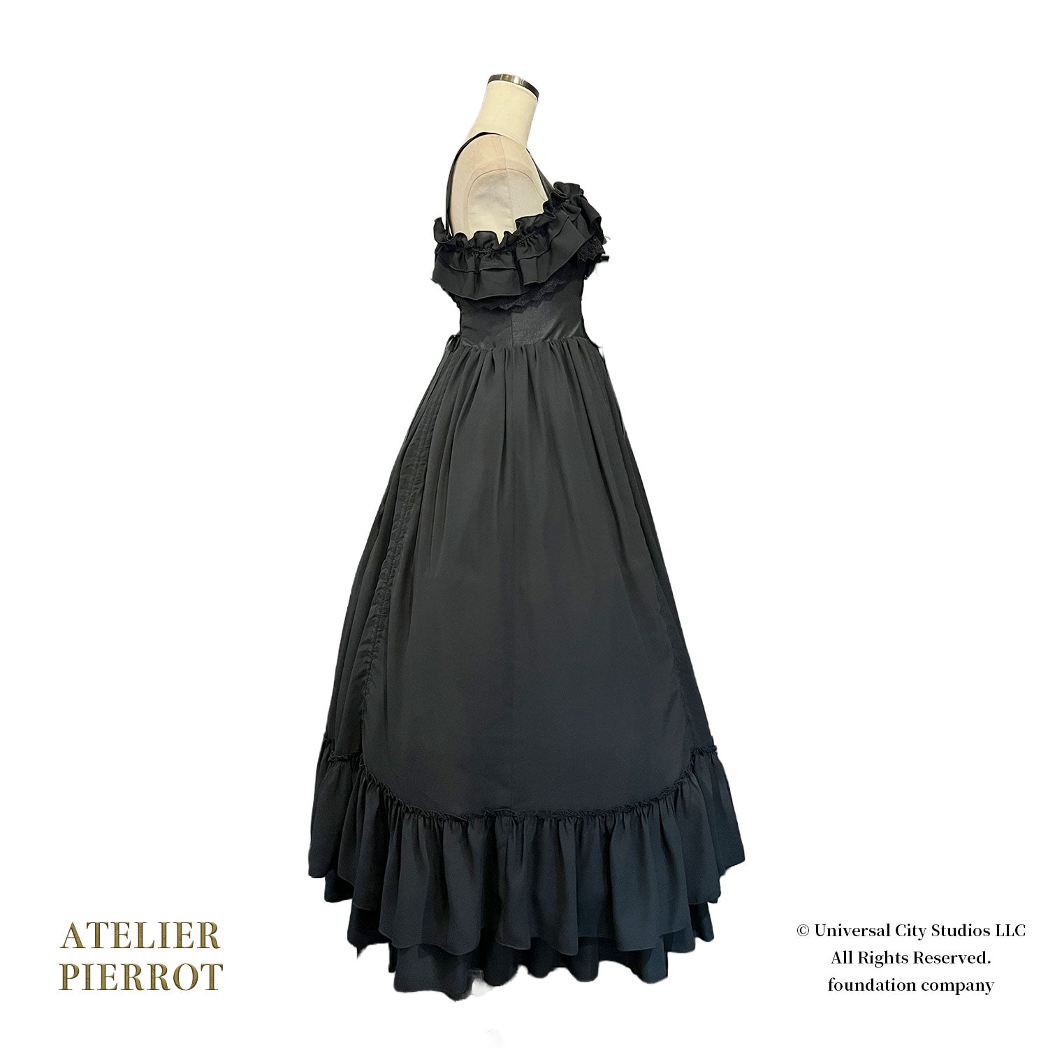 【ATELIER PIERROT】 WICKED/Elphaba’s Long Bustle JSK 黒×緑/黒×黒