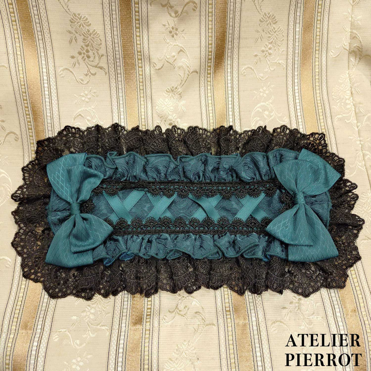 【ATELIER PIERROT】 Royal Nocturne Headdress ホワイト/ピンク/ワイン/グリーン/ネイビー/ブラック