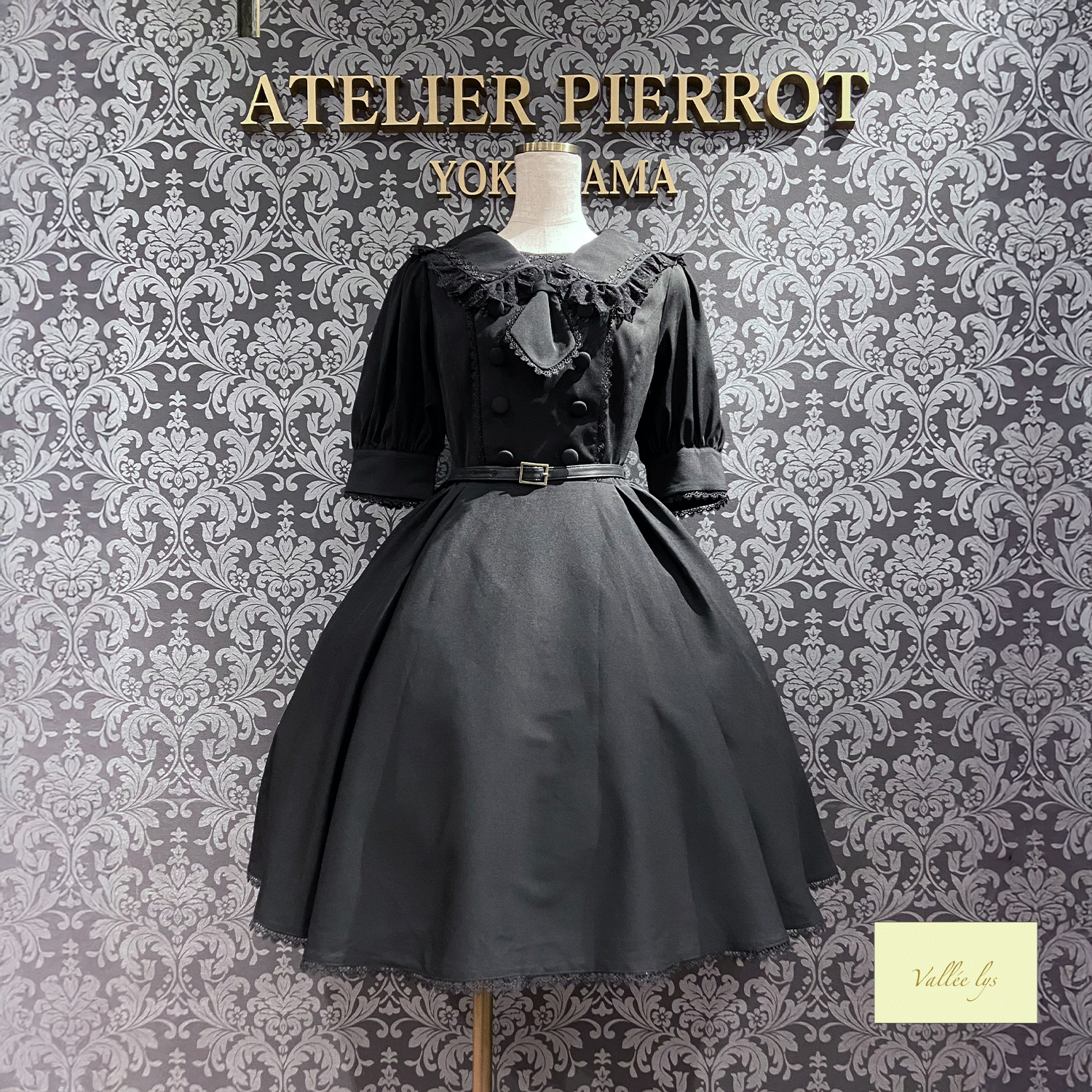 【Vallée lys】ヴァレリス Sailor Waltz Dress ボルドー/ネイビー/ブラック