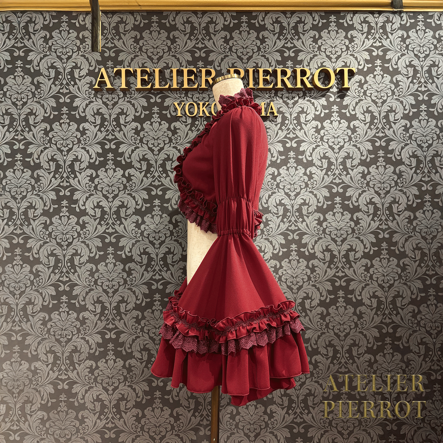 【ATELIER PIERROTPrincess Sleeve Bolero白/酒/海蓝色/黑