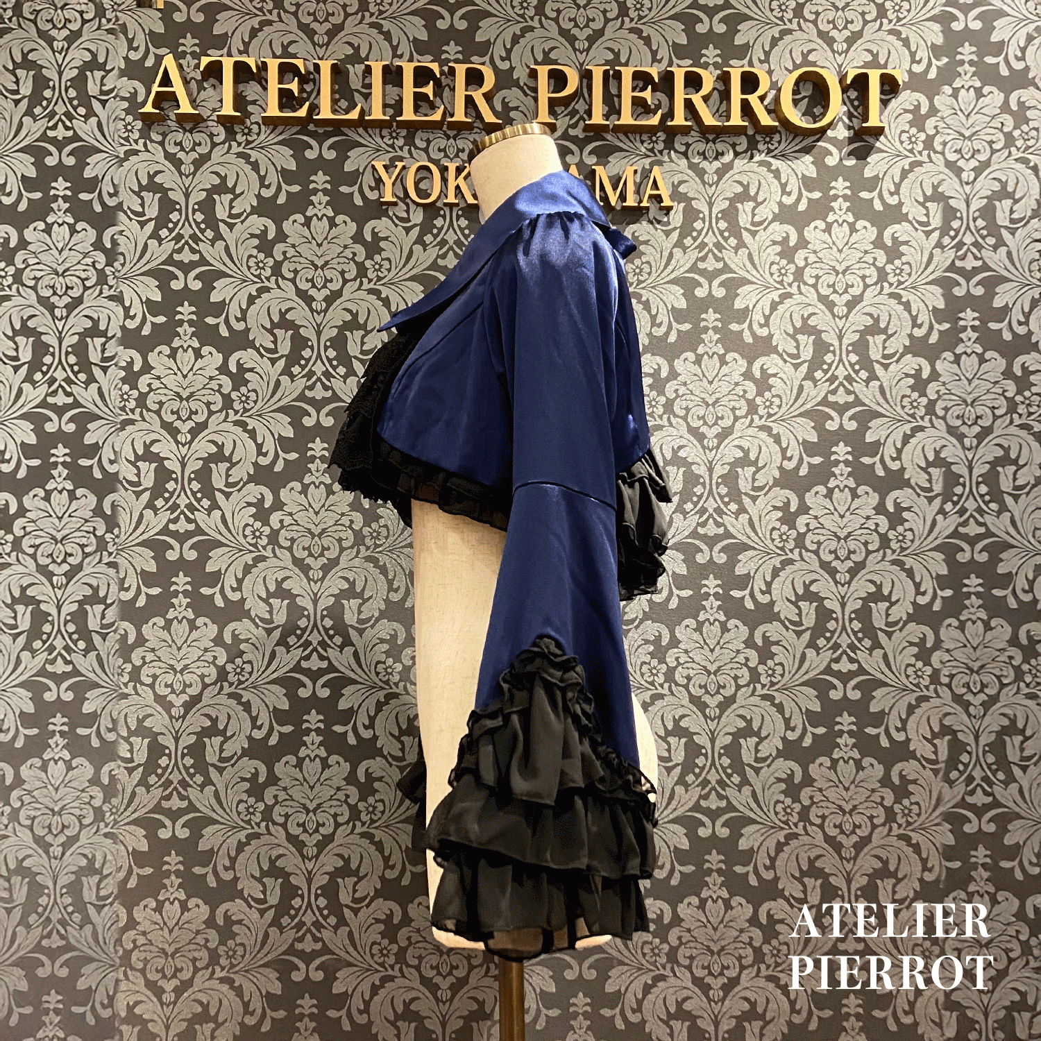 【ATELIER PIERROT】 Valkyrie Frill Jacket ホワイト/ボルドー/ネイビー/ブラック×ホワイト/ブラック