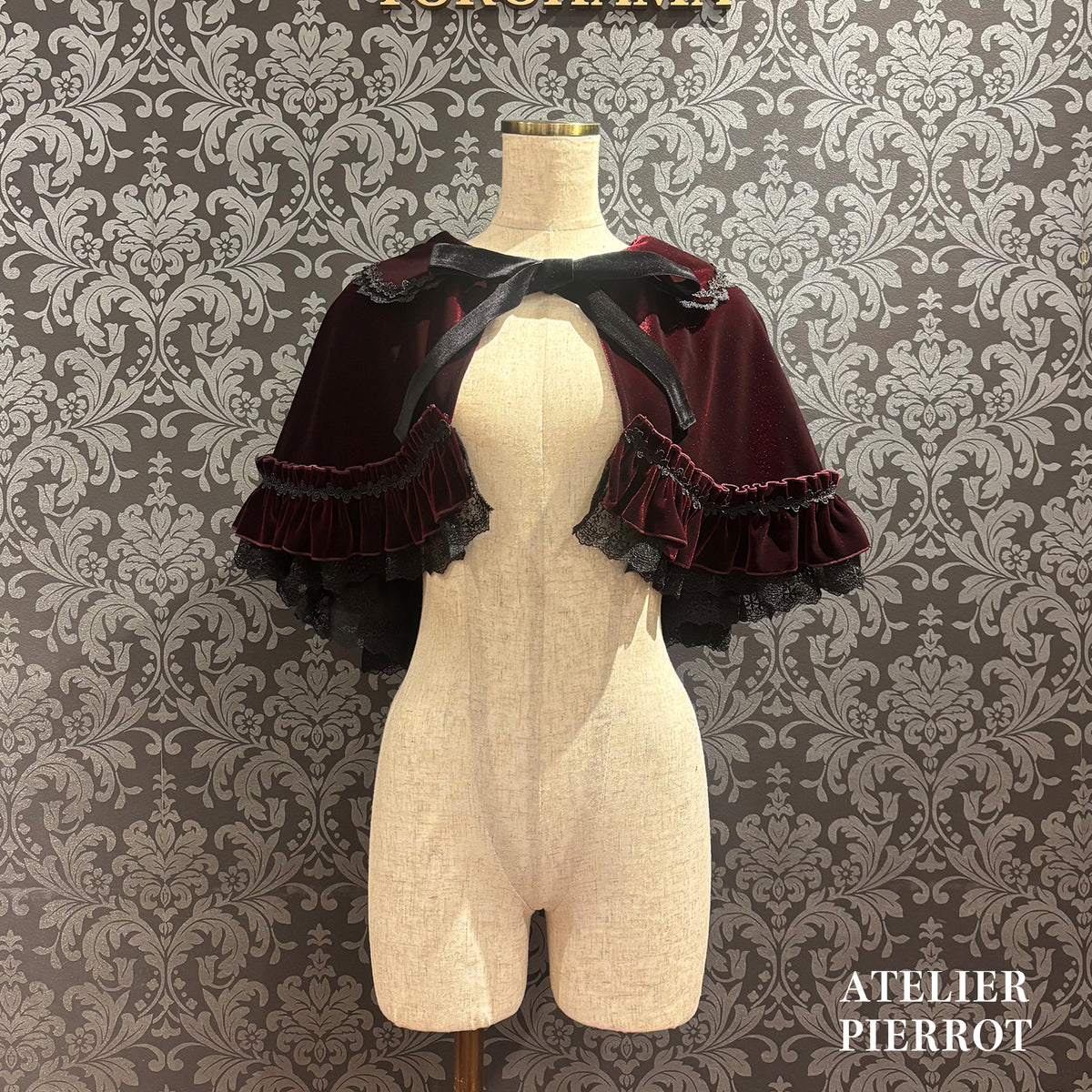 【ATELIER PIERROT】 ★Ahora aceptamos reservas★ Capa de terciopelo AdenophoraBordeaux/Purple/Navy/Black