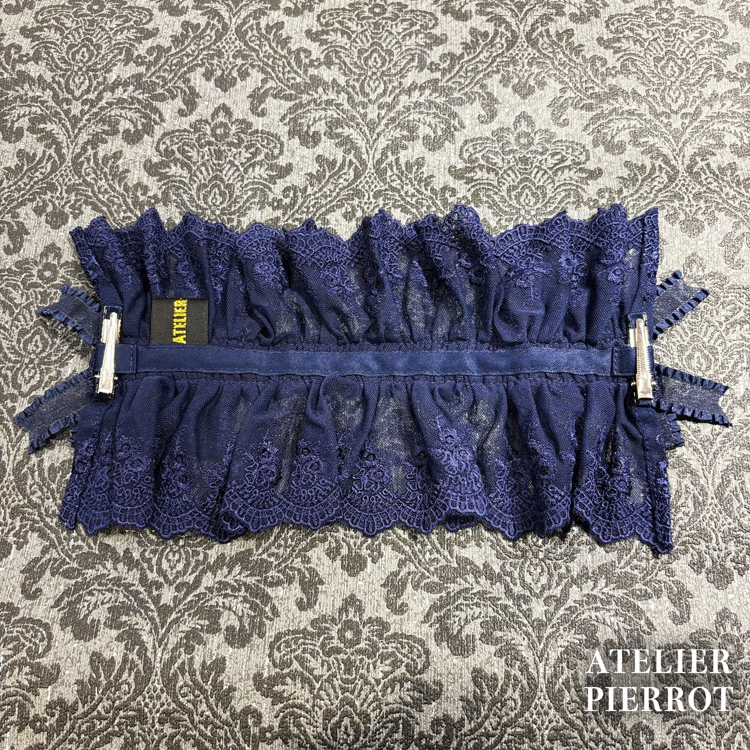 【ATELIER PIERROT】 Mystic Ribbon Lattice HeadDress アイボリー/ ボルドー/ネイビー/ブラック