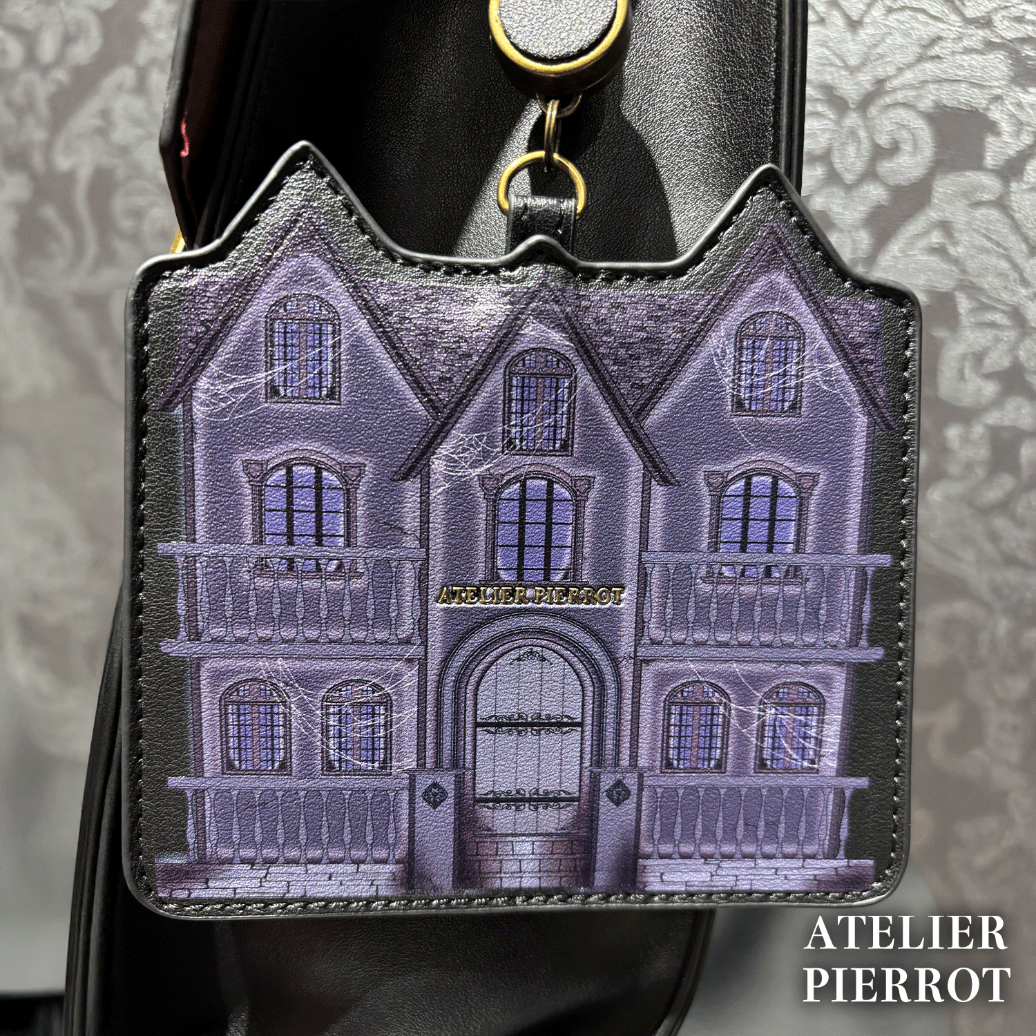 【ATELIER PIERROT】 Pochette a la carte Series Pass Holder~Haunted House~ ダークグリーン/ブラック