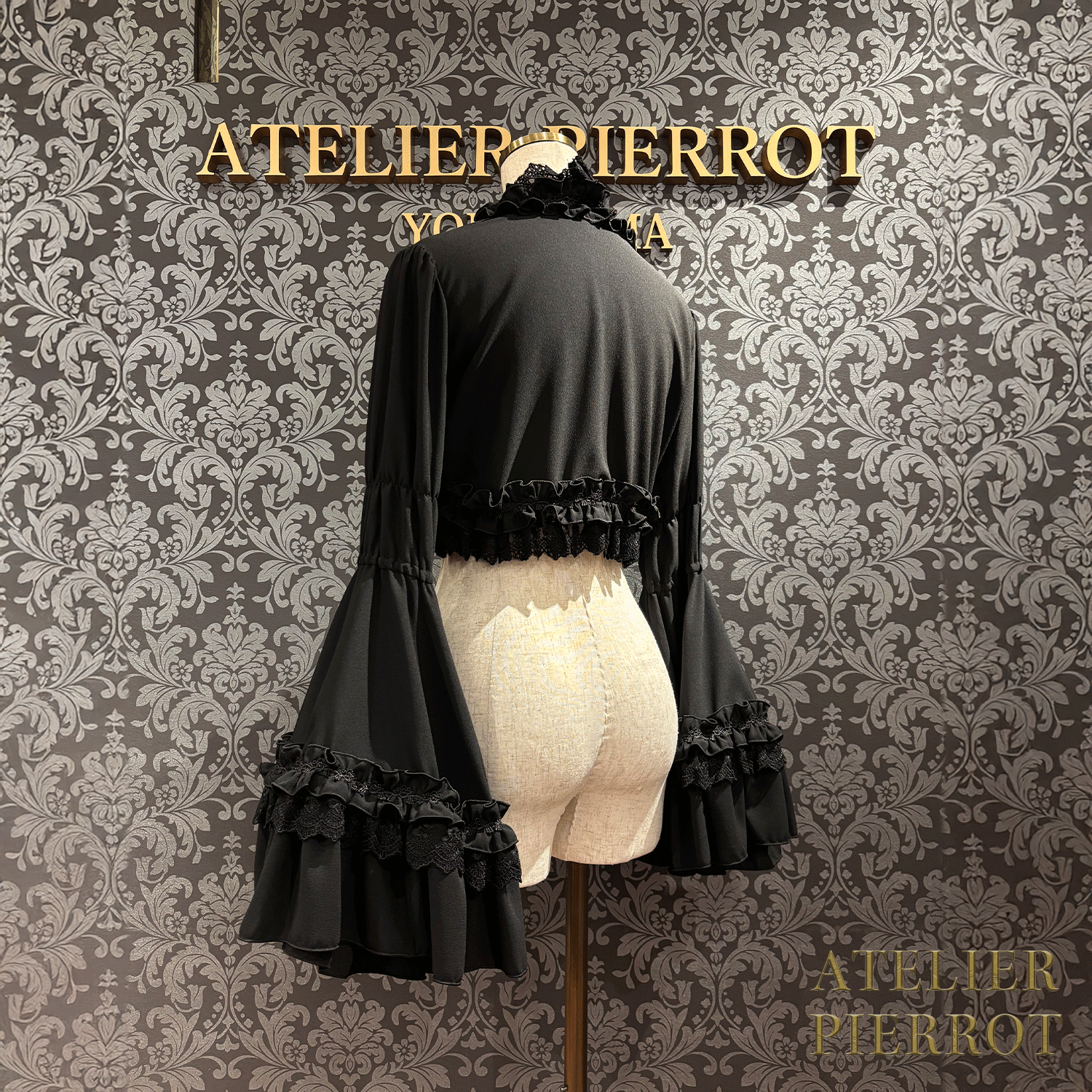 【ATELIER PIERROTPrincess Sleeve Bolero白/酒/海蓝色/黑